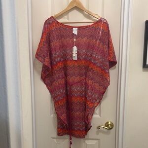 Trina Turk Multicolor Zigzag swim cover up